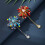 Broche pyrotechnique avec frange pendante, élégants modèles-Or 8