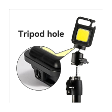 Nabíjateľné vreckové baterky na kľúče s LED Cob Light, tri režimy jasu, otvárač na fľaše