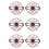 6X Cake Divider Slice Pie Cake 10 / 12 Piece Equal Portion  Divider Dark Red 2
