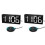 2X Vibrating Alarm Clock 7.5in Large Display LED Clock Loud Alarm Clock with Bed Shaker 1