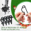 240X  Gutter Hooks Christmas Light Clips Light Hanging Clips for Party Christmas Decorations String Lights Black 2