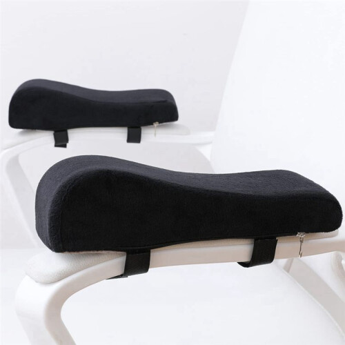 Cuscini Ergonomici per Braccioli per Sedia, Allevia la Pressione con Cuscinetti per Braccioli nel Memory Foam, Set di 2 Sedie 2
