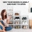 Shoe Storage Box, Clear Transparent Shoe Storage Boxes Hard Plastic Stackable Organiser Containers Bins White 5