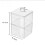 Storage Box Acrylic Square Canister for Storage Use 2