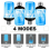 LED Flame Effect Light Bulb E27,Decorative Flickering Realistic Fire Lights Bulb,Festival Decoration Lamp,Black-C 5