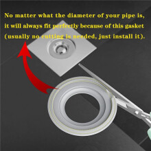 4X Shower Floor Drain Backflow Preventer-One Way Valve, Sewer Anti-Odor Cover (Installation Caliber: 32-75mm)