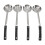 8 Pcs Portion Control Serving Spoons Portion Control Spoons Ladle Spoon, Slotted and Unslotted Portion Scoops 6oz 4