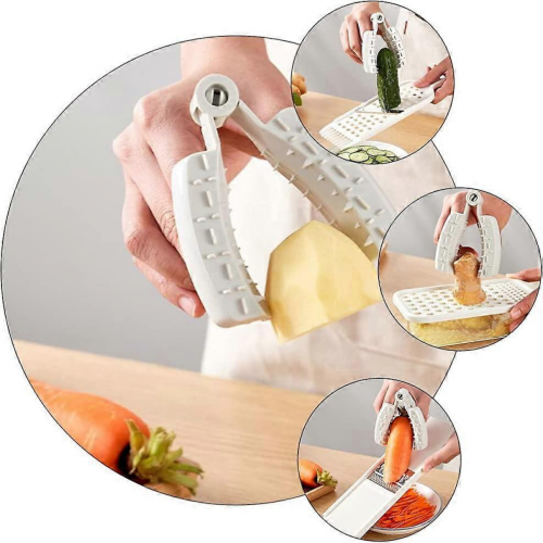 2pcs Finger Guard Mandolin Guard Vegetables Fruit Cutting Finger Protector Kitchen Tool Mandolin Slicer (random color) 1
