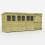 16 x 4 Pent Shed Tanalised (Double Door, With Windows) 2