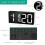 2X Vibrating Alarm Clock 7.5in Large Display LED Clock Loud Alarm Clock with Bed Shaker 5