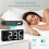 2X Vibrating Alarm Clock 7.5in Large Display LED Clock Loud Alarm Clock with Bed Shaker 7