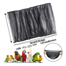 Grote Vogelkooihoes, Vogelkooizaadvanger, Verstelbaar Zacht Nylon Net, Vogelkooihoesrok met Zaadvanger (2 Stuks)