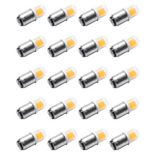 20X BA15D Led Light Bulb 3W 110V 220V AC Non-Dimming 300 Lumens COB 1511 Led Lamp White Warm White(Warm White)