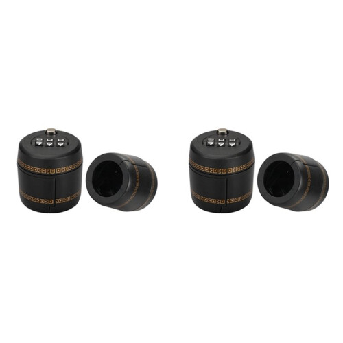 Soda Bottle Lock Cap - 4pcs Combination Password Code Lock for Wine, Beer, and Liquor Bottles