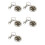 5X Bag Holder Bag Hangers Bag Hook Butterfly Model with Keychain 1