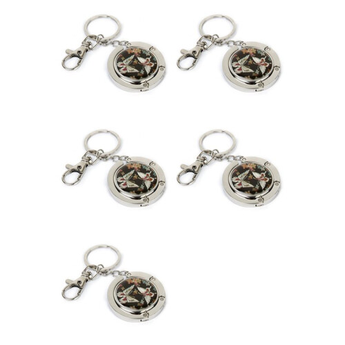 5X Bag Holder Bag Hangers Bag Hook Butterfly Model with Keychain