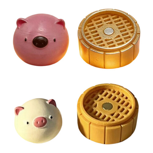 Charmante magnetische hars-keycap in-Wit 1