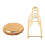 Series 6 Piece Roller Coaster  Drink Coaster Decorative Frame Non-Slip Metal Coaster Desktop Display With Pole Frame, Kitchen, Coffee Table 7
