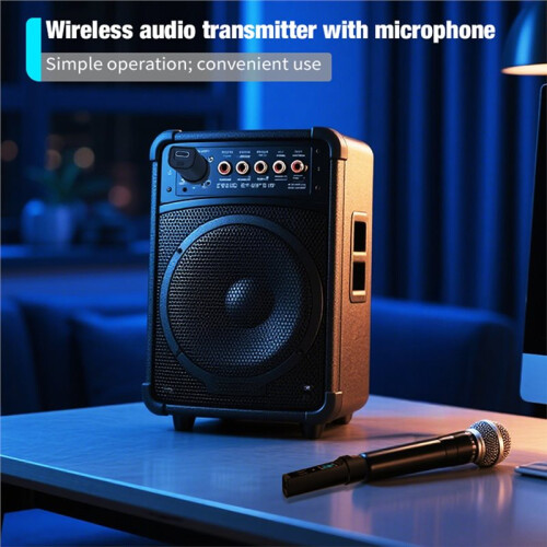 5pcs UHF Wireless Microphone System Adapter XLR Transmitter and Receiver for Dynamic Microphone Guitar Audio Mixer