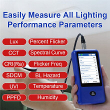 Multi-Parameter Spectrale Verlichtingsmeter CRI-Meter CCT Lux-Tester Spectrometer Lichtspectrum Meter LS335