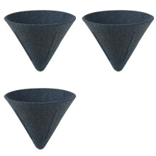 3X Mikroporöser Keramik-Kaffeefilter, Kaffee-Tropfbecher, Kein Filterpapier Erforderlich, Wiederverwendbar, Geeignet für Tee und Kaffee