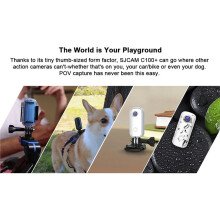 SJCAM C100 Action-Kamera 4K 30M Wasserdicht 2.4G WiFi Action Sport Action Cam EIS für Fahrrad Motorrad A
