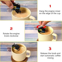 Motorboot Koffie Roerder, Opwindbare Bootmotor Koffie Roerder, Unieke Gadgets Om Koffietijd Leuker Te Maken (25 Stuks)
