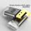 Adaptateur d'affichage DP de durabilité avec prise en-Gris 4K 6