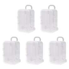 5X White Roller Travel Suitcase Candy Box Personality Wedding Candy Box Luggage Trolley Case