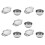 Tea Strainers with Drip Bowls (10-Pack); Elegant Stainless Steel Loose Leaf Tea Strainers 1
