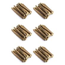 120Pcs Natural Silvervine Sticks for Catnip Sticks Matatabi Chew Sticks Teeth Molar Chew Toys for Cat Teeth Cleaning