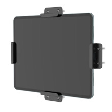 Wall Mount Anti-Theft Lock Holder for Tablets, E-Reader, Phone, Adhesive or Screws Install for Cooking Working Relaxing