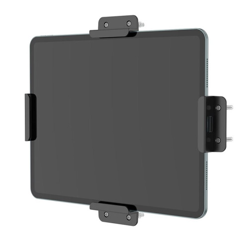Wall Mount Anti-Theft Lock Holder for Tablets, E-Reader, Phone, Adhesive or Screws Install for Cooking Working Relaxing