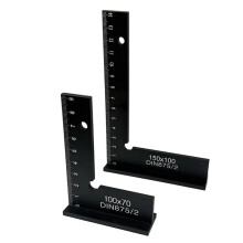 Houtbewerking 90 Graden Hoek Vierkante Liniaal met Stand - Meetinstrument 100x70+150x100