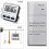 5X Kitchen Timer Count Down Count ,Multifunctional Alarm Clock,Desk Clock,Black 3