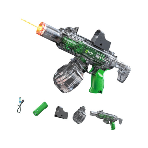 Automatic Sensor Light Water Pistols Splashes Shooter-Green