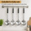 8 Pcs Portion Control Serving Spoons Portion Control Spoons Ladle Spoon, Slotted and Unslotted Portion Scoops 6oz 10