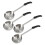 8 Pcs Portion Control Serving Spoons Portion Control Spoons Ladle Spoon, Slotted and Unslotted Portion Scoops 6oz 7