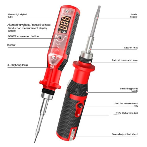 Digital Voltage Tester Measuring Pen Electrical Induction Circuit Test Pencil Voltmeter Tools 1