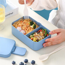 Picknick Lunchbox, Mikrowellengeeignete Bambusfaser Lunchbox, Lebensmittelaufbewahrungsbehälter, Schul-Lunchbox für Kinder