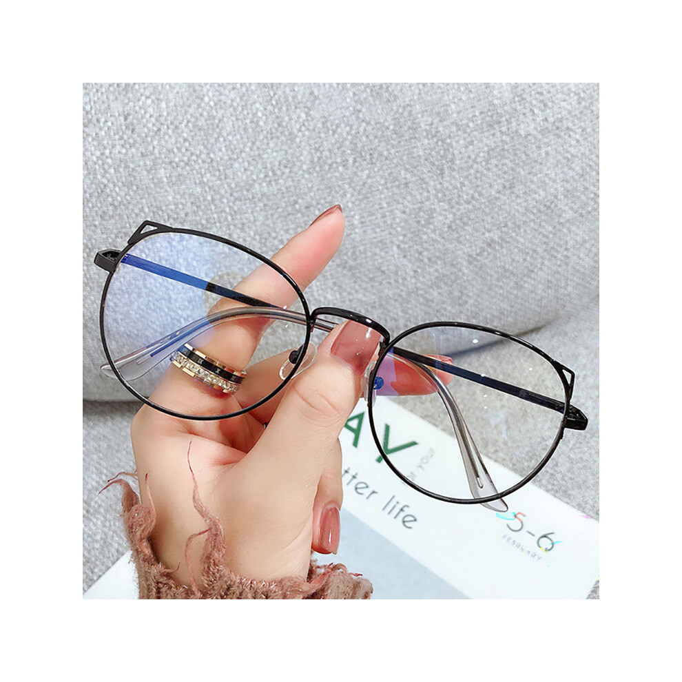 Reach-Tools (Blue Light Proof) Cat Ears Blue Glasses - Cute Student Myopia Frames