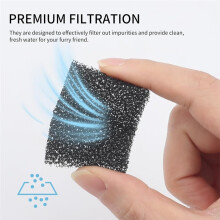 30 Filtros de Espuma de Repuesto Compatibles con para PETKIT Eversweet 3 Pro/Solo 2/Solo SE, Filtros de Esponja para Bebederos de Gatos.