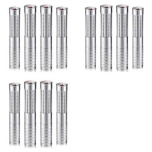 12 Pezzi Luci LED Stroboscopiche per Servizio Bottiglie, Ricaricabili, Portatili, Lampeggianti, per Club, Colore Argento