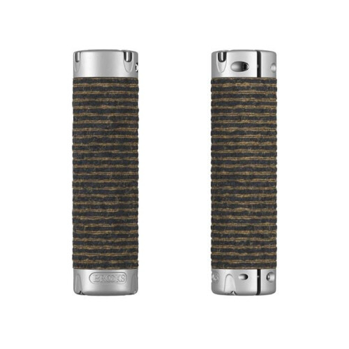 Griffe und Bar-Ends Brooks BLG2LL0A27202 - Plüschledergriffe (130+130mm) - Schwarz