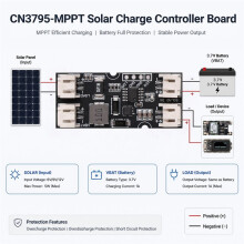 CN3795 Solar-Laderegler-Board MPPT Li-Batterieladung für Solarpanel-Ladegerät Regler-Steuermodul 5V