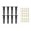 16 Pcs Adjustable Bed Support Legs 5.9 to 11 Inches Bed Frame Support Legs for Bed Slats Bed Legs Replacement Bed Frame 2