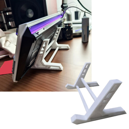Support de clavier avec cadre en plastique épais et-Blanc 2