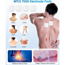 EMS Foot Circulation Stimulator, with Remote & Electrode Pads for Neuropathy Pain Relief, Improve Blood Circulation