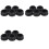 Black Plastica 35mm Dia Blanking End Caps Round Tube Insert 15 Pezzi 1