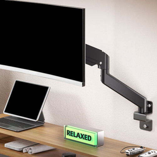 Support mural pour moniteur en aluminium robuste pour écrans de 1